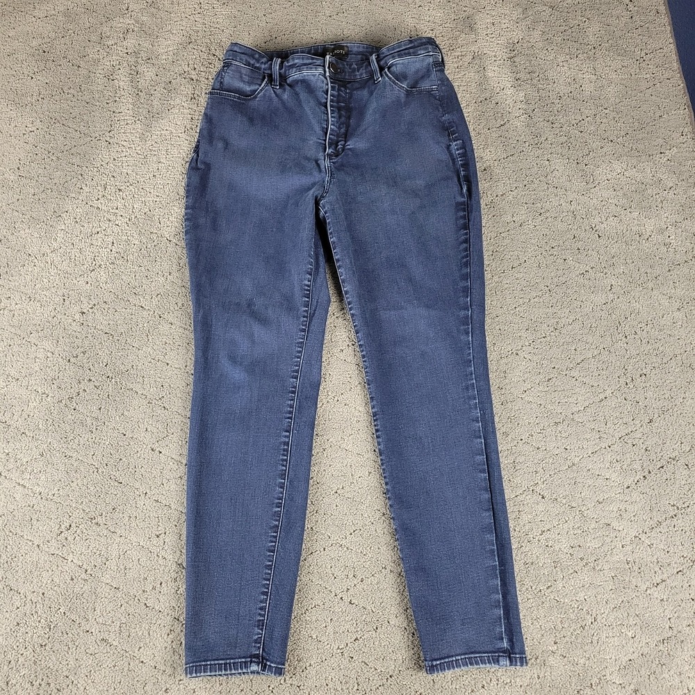 Talbot Jeans Womens 14P Blue Jegging High Rise Dark Wash Slimming Stretch Denim